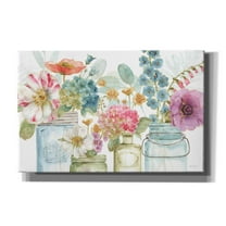 Epic Graffiti 'Rainbow Seeds Flowers X' by Lisa Audit, Canvas Wall Art, 40"x26"