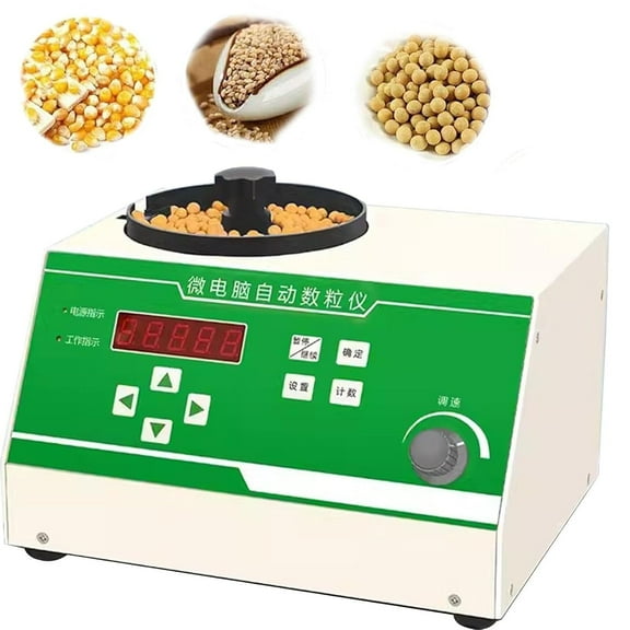 Microcomputer Particle Counting Machine,Automatic Seed Counter,Seeds Counting Machine,Adjustable Speed with LED Display,for Large, Medium and Small Seeds