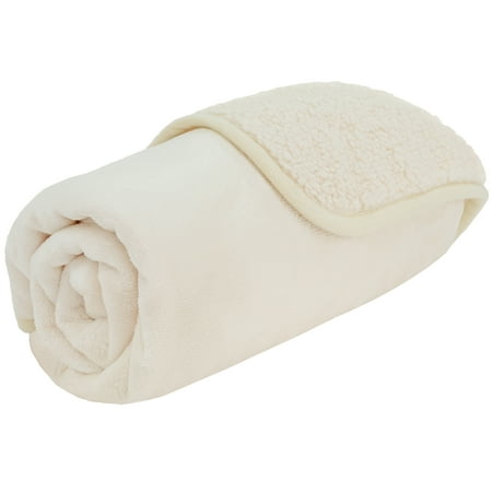 PetAmi Waterproof Dog Blanket For Small Medium Dogs, Pee Proof Pet Blanket Sherpa Fleece Couch Cover, Reversible Cat Throw Bed Sofa Protector, Soft Plush Washable Pad (Medium 29x40, Beige)
