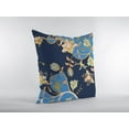 thumbnail image 2 of Navy Blue Garden Indoor Outdoor Zippered Throw Pillow, 2 of 4