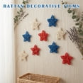thumbnail image 5 of 4th of July Independence Day 250th Anniversary Large Rattan Stars, 3.5-inch 9-Pack Red White and Blue Wicker Decor for Patriotic Home Crafts 250th Anniversary B#093 Multicolor, 5 of 5