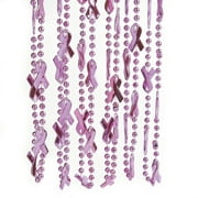 Pink Ribbon Beaded Necklaces - Jewelry - 24 Pieces