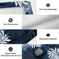 thumbnail image 6 of Blue Black Flowers Outdoor Rug for Patio/Deck/Porch, Non-Slip Large Area Rug 3 x 5 Ft, Modern Abstract Blooms Floral Indoor Outdoor Rugs Washable Area Rugs, Reversible Camping Rug Carpet Runner, 6 of 8