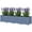 Blue, variant on Beyamis Raised Garden Bed Spring, Plastic Outdoor Flower Box with Drainage Holes for Vegetables, Herbs, Brown, 4 x 1 x 1 ft
