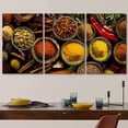 thumbnail image 3 of wall26 Canvas Print Wall Art Set Indian Garam Masala Turmeric Spice Blend Food Kitchen &amp; Cooking Photography Realism Decorative Colorful for Living Room, Bedroom, Office - 16"x24"x3, 3 of 5