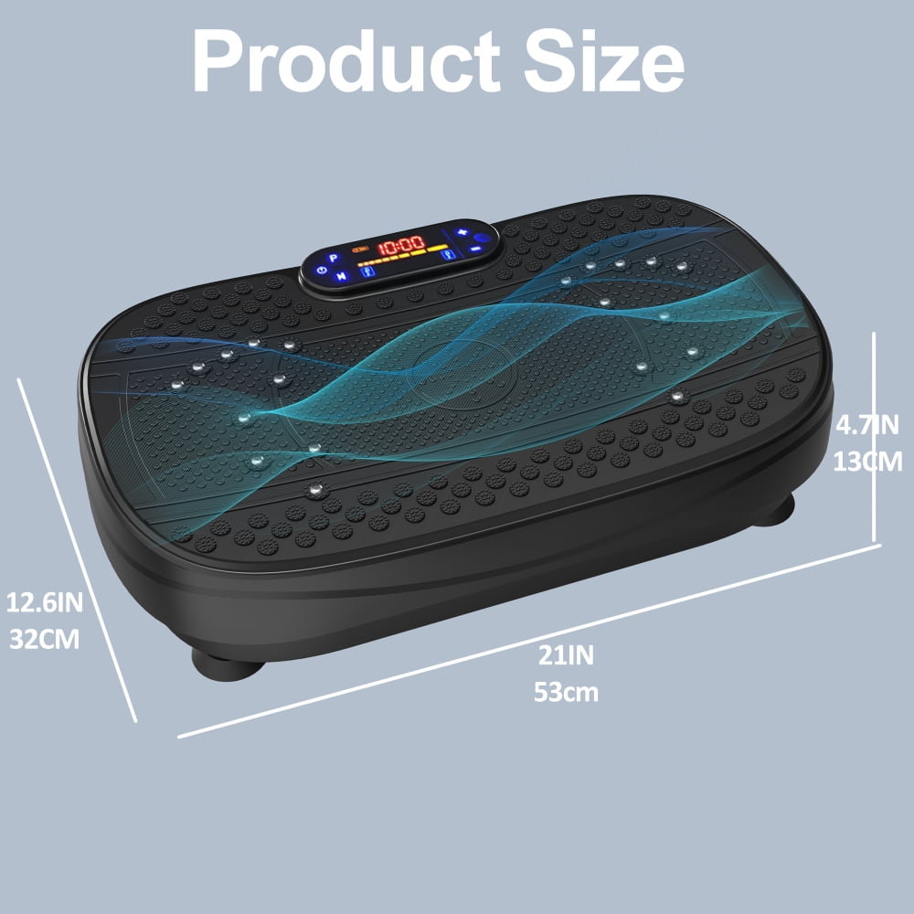 Vibration Plate Exercise Machine, Whole Body Vibration Fitness Platform with Adjustable Speed, Compact Home Gym Workout Machine