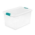 thumbnail image 5 of Sterilite Storage Containers Stackable - Clear Plastic, Handles - 12 Pack, 64 Qt & 32 Qt, 5 of 9