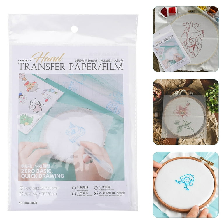 Water Soluble Film Transfer Paper Stabilizer Embroidery Transfer