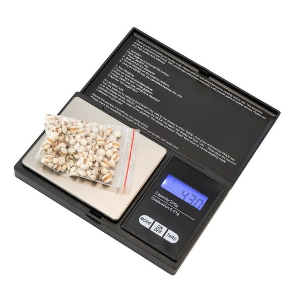 Precision Digital Scale Backlit LCD Mini Jewelry Kitchen Gram Scale, Portable Pocket Weight Balance ,Multi Measuring Units