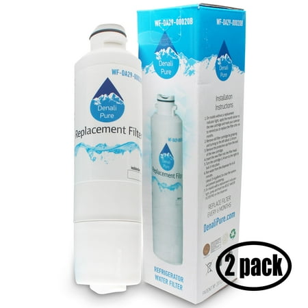 

2-Pack Replacement for Samsung RFG296HDBP/XAA-0002 Refrigerator Water Filter - Compatible with Samsung DA29-00020B DA29-00020A HAF-CIN Fridge Water Filter Cartridge - Denali Pure Brand
