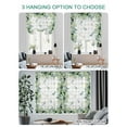 thumbnail image 4 of Eucalyptus Tie Up Curtains for Windows 45 Inch Length Balloon Curtains Kitchen Adjustable Balloon Window Shade Sage Green Farm Plant Gray Buffalo Plaid Tie Up Valance Bathroom Curtain Window 52"x45", 4 of 6
