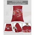 thumbnail image 6 of Valentine's Day King Pillow Cases Set of 2 - Microfiber Bed Throw Pillow Covers, Romantic Goblets Red Love Heart Bow Decorative Lumbar Pillow Cover with Envelope Closure for Sofa/Travel 20"x36", 6 of 6