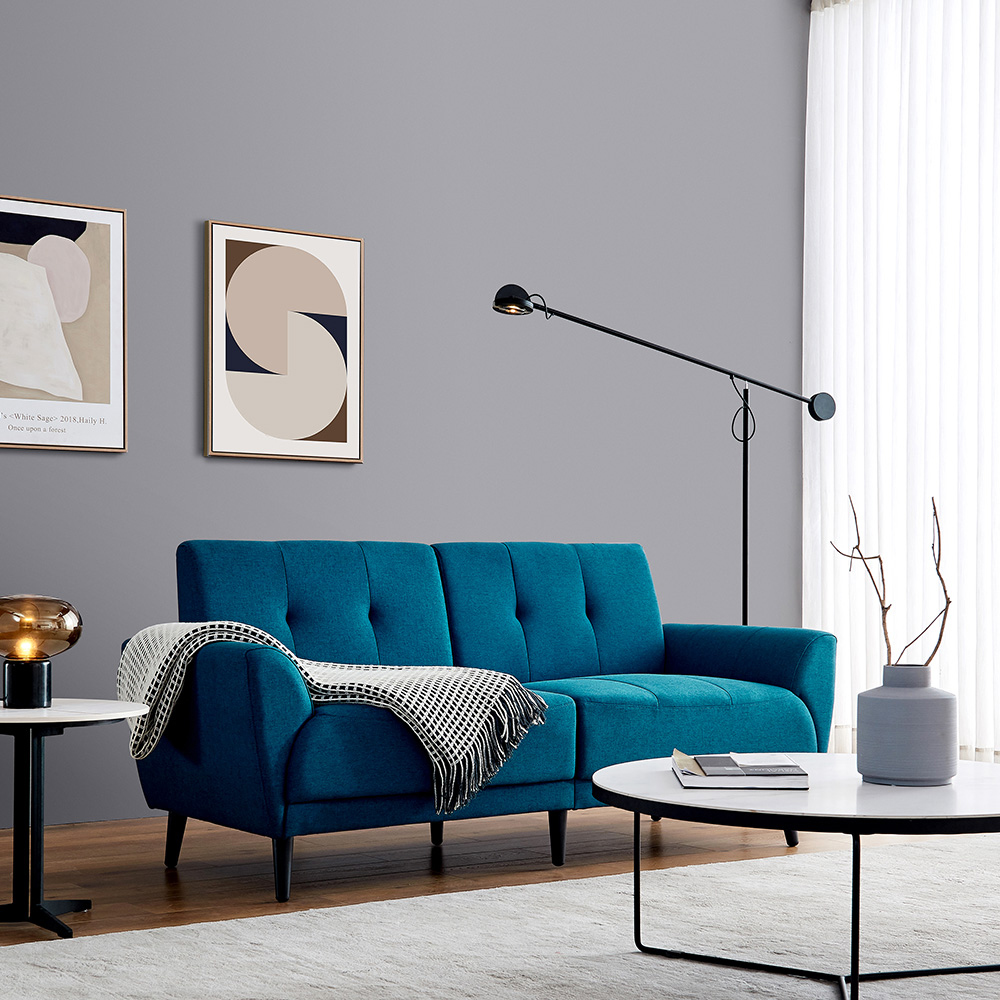 Topcobe 72" Modern Polyester Fabric Sofa, Modern 2 Seater ... on {keyword}