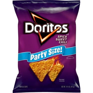 Doritos Spicy Sweet Chili Flavored Tortilla Chips, Party Size,(1_PK),