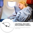 thumbnail image 6 of Houderco Recliner Release Lever Pull Handle 2Pcs D Ring Carbon Steel Replacement for Sofa and Couch 11.8X1.7X0.4In, 6 of 8