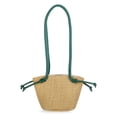 thumbnail image 2 of Wonder Nation Girls Lemon Straw Crossbody Bag, Green, 2 of 5