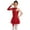 Red, variant on Haitryli Girls Long Sleeve Figure Ice Skating Dress Kids Shiny Rhinestone Ballerina Ballroom Costume Purple 6