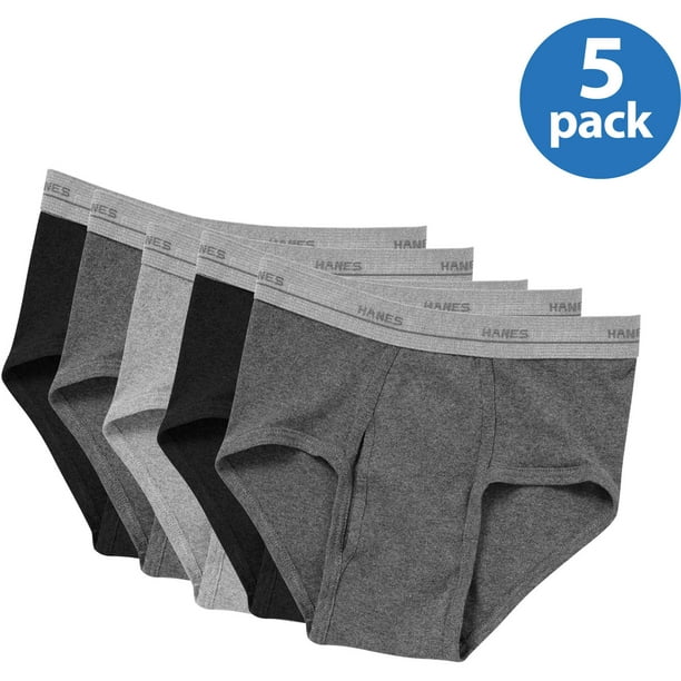 Hanes Hanes Boys Underwear, 5 Pack Exposed Waistband Tagless Briefs