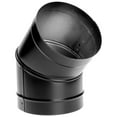 thumbnail image 6 of DuraVent DuraBlack 6 Inches Single Wall 45 Degree Elbow Stove Pipe, Black, 6 of 9