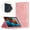 Pink, variant on TOP SHE Case for 2021 Samsung Galaxy Tab S7 FE (12.4", Model SM-T730), Tab S7 Plus 12.4-inch Case (SM-T970) - Magnetic Closure Synthetic Leather Case with Pencil Holder / Front Pocket (Black)