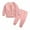 Pink, variant on LMTODLFG Baby Boy Clothes Unisex Children's Long Sleeved Pants Set Sweater Guard Pants Set Baby Girls' Clothing Red 3-6 Months