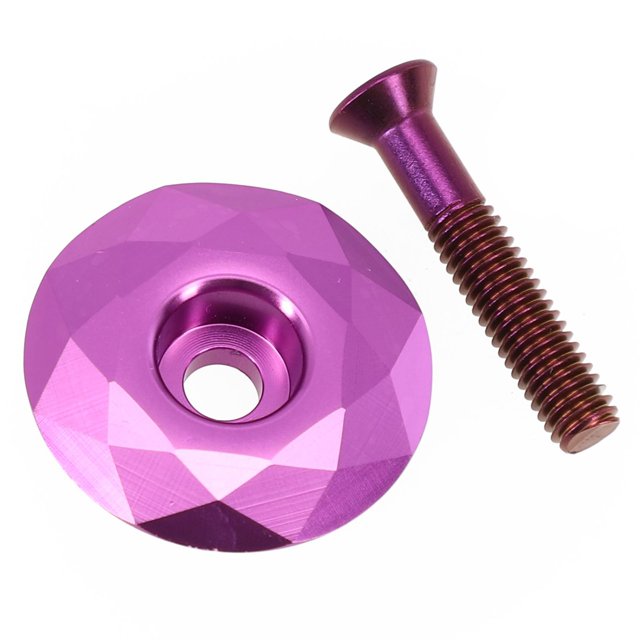 Bgsha Bike Top cap + bolt Bicycle Headset Top Cap Cover with Screw for 28.6mm
