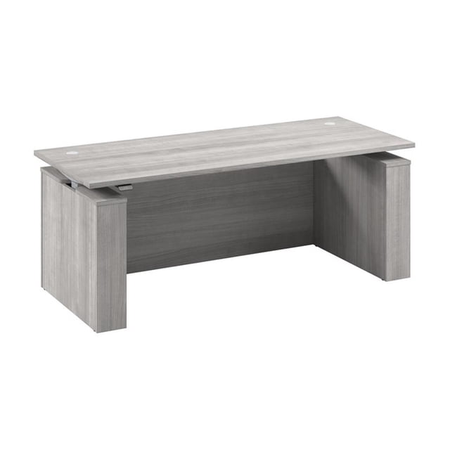 Scranton & Co Engineered Wood 72W Standing Desk with Modesty Panel in Gray
