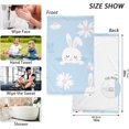 thumbnail image 3 of Dreamtimes Face Hand Towel Set Bunny Rabbit Cartoons Cotton Washcloths, Ultra Soft and Highly Absorbent,Decorative Fingertip Face Towel for Bathroom Hotel- Pack of 2, 3 of 7