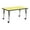 Yellow, variant on Flash Furniture Wren Mobile 24''W x 48''L Rectangular Yellow Thermal Laminate Activity Table - Height Adjustable Short Legs