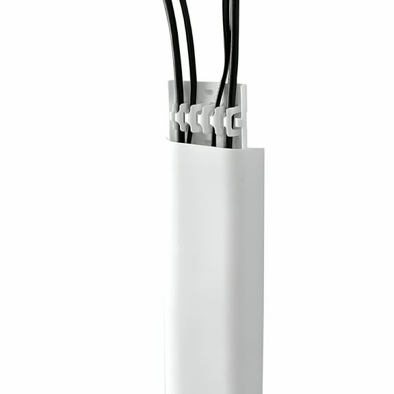 LAMIRO Cord Hider for Wall Mounted TV - Cord Raceway Can Be Cut to Any Length - Cable Cover Installs On The Wall in Minutes with A Screwdriver to Hide Wires 1PC