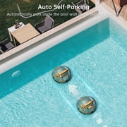 CoasTeering Pool Vacuum Robot, Cordless Pool Cleaner Robot with 100 Mins Runtime, Ideals for Above ground pools