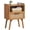Tea Brown, variant on Rattan Nightstand, Side Table with Drawer Open Shelf, Cane Accent Bedside End Table with Solid Wood Legs, Mid Century Modern Night Stand for Bedroom, Dorm and Small Spaces (Tea Brown)