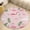 style-5, variant on Flamingo Pattern Floral Medallion Round Rug - Small Round Area Rug, Soft Non-Slip Machine Washable Bedroom Mat Indoor Accent Entry Carpet for Office Desk Dorm Hallway