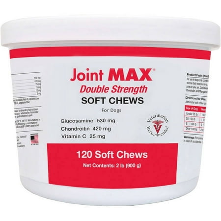 UPC: 0814087005250 | Joint MAX Double Strength Soft Chews  120-Count
