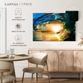 thumbnail image 5 of Elephant Stock Dynamic Ocean Wave Wall Art - Horizontal Canvas Wall Art - Hallway Wall Decor - Beach Canvas - Orange And Teal Decor - 45" x 30", 5 of 8