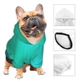 thumbnail image 4 of Uemuo Turquoise Light Blue for Winter Dog Hoodie Sweatshirts with Pockets Warm Dog Clothes for Small Dogs Chihuahua-X-Small, 4 of 8