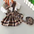 thumbnail image 2 of Vestido para perro con correa para perro, vestidos para perros pequeños, gatos, faldas de lazo para perro, vestido de encaje a cuadros, ropa para perros pequeños y niñas Zefei Wu  9024735047063, 2 of 4