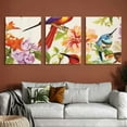 thumbnail image 6 of Shadudu Birds Flowers Detailed Painting Decor Triptych Set 3 Pieces Living Room Bedroom Office Wall Decor 12"x16"x3pcs, 6 of 6