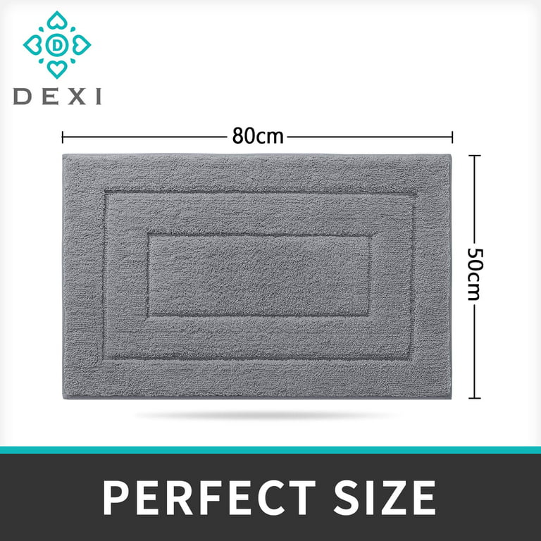 DEXI Bathroom Rugs Mats, Non-Slip Comfortable Bath Rug, Extra Soft and  Absorbent