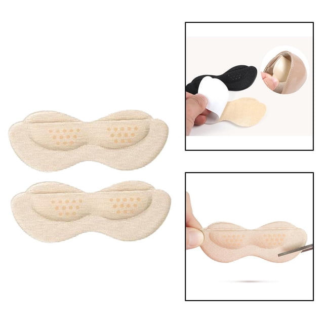 Protectores de talón Macarena para zapatos Antidesgaste adhesivo Forro Protección Amigable con piel Esponja suave Tipo grueso beige