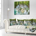 thumbnail image 3 of Designart Level 6 of Huaimaekamin Waterfall - Landscape Printed Throw Pillow - 18x18, 3 of 5