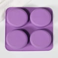 thumbnail image 3 of Molde para hacer jabón de silicona, molde de silicona de 4 cavidades, molde para pastel suave, molde para magdalenas, molde de silicona con forma de flor para pasteles, jabón, dulces, chocolate, muffins, gelatina, pan, pudín, muffins. oso de fresa Electrónica, 3 of 5