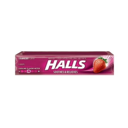 Halls Cough Drops Srawberry 9 Ct (Box of 20)
