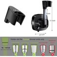 thumbnail image 3 of ABPETE Suction Cup Shower Head Holder - Angle Adjustable Spring Arm, Flexible Wall Mount Shower Hose Holder, Removable Hand Held Shower Bracket with Vacuum Lock & Bonus Hook for Bathroom, Kitchen, 3 of 7