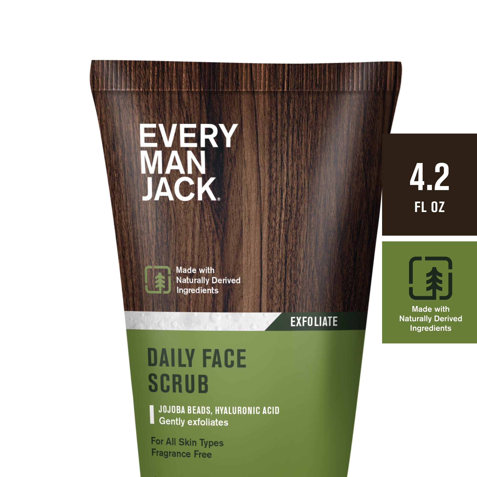 Every Man Jack Mens Daily Skin Regimen Set - Face Scrub, Wash, & Lotion
