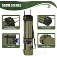 thumbnail image 6 of Fishing Rod Carrier - Pole Bag Reel Organizer Case Storage for Gear, Travel - Gifts for Men, Family, 6 of 12