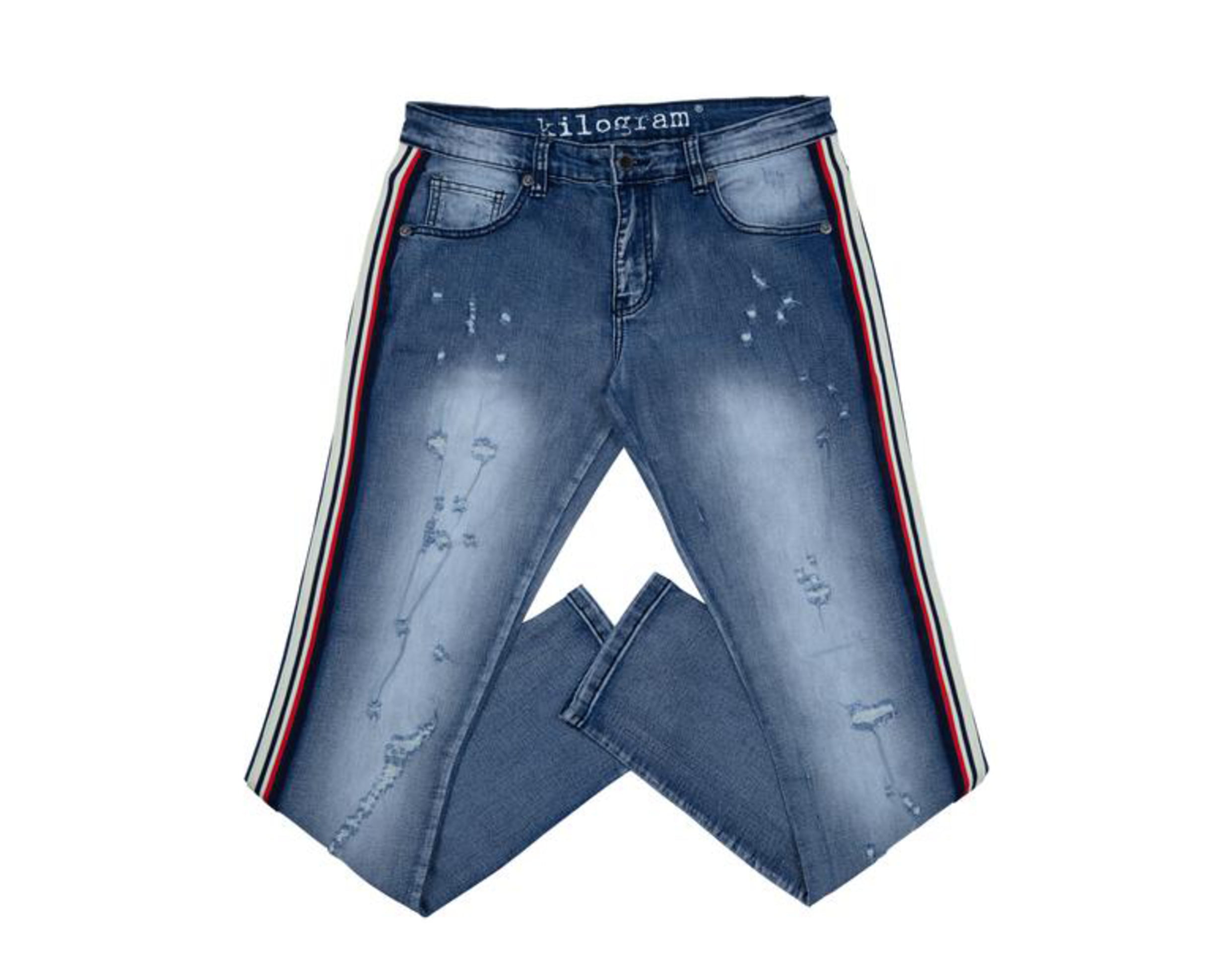 Echter Een effectief Ziekte Kilogram Denim Striped Men's Jeans 38 - Walmart.com