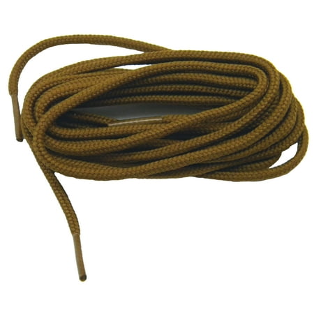 

48 Inch 122 cm 2 pair pack Chestnut Brown Heavy Duty 4mm round Boot Shoelaces Bootlaces