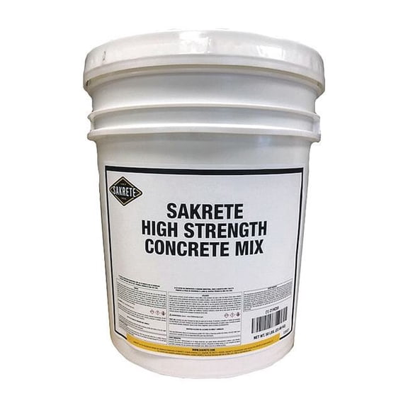 Sakrete Concrete Mix, Pail, Gray, High Strength 120021