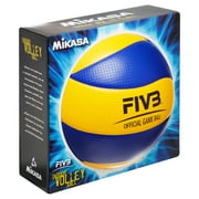 Mikasa MVA200 Official FIVB Game Volleyball, Blue and Yellow